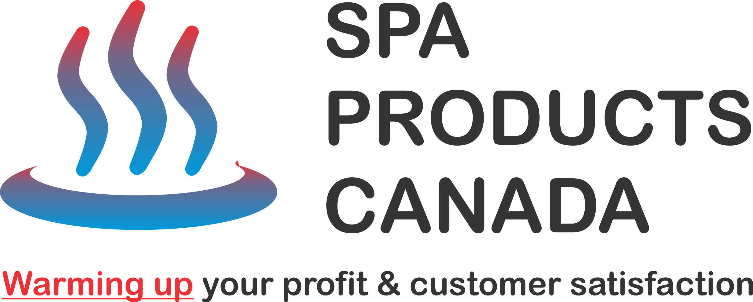 SPA PRODUCTS CANADA LOGO - V1 - complete with slogan - scaled to 2550x1020 pixels